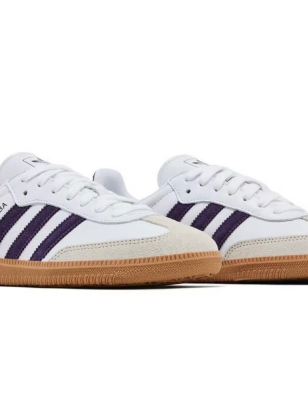 Adidas Samba OG White Sneakers Cloud/Aluminum/Purple